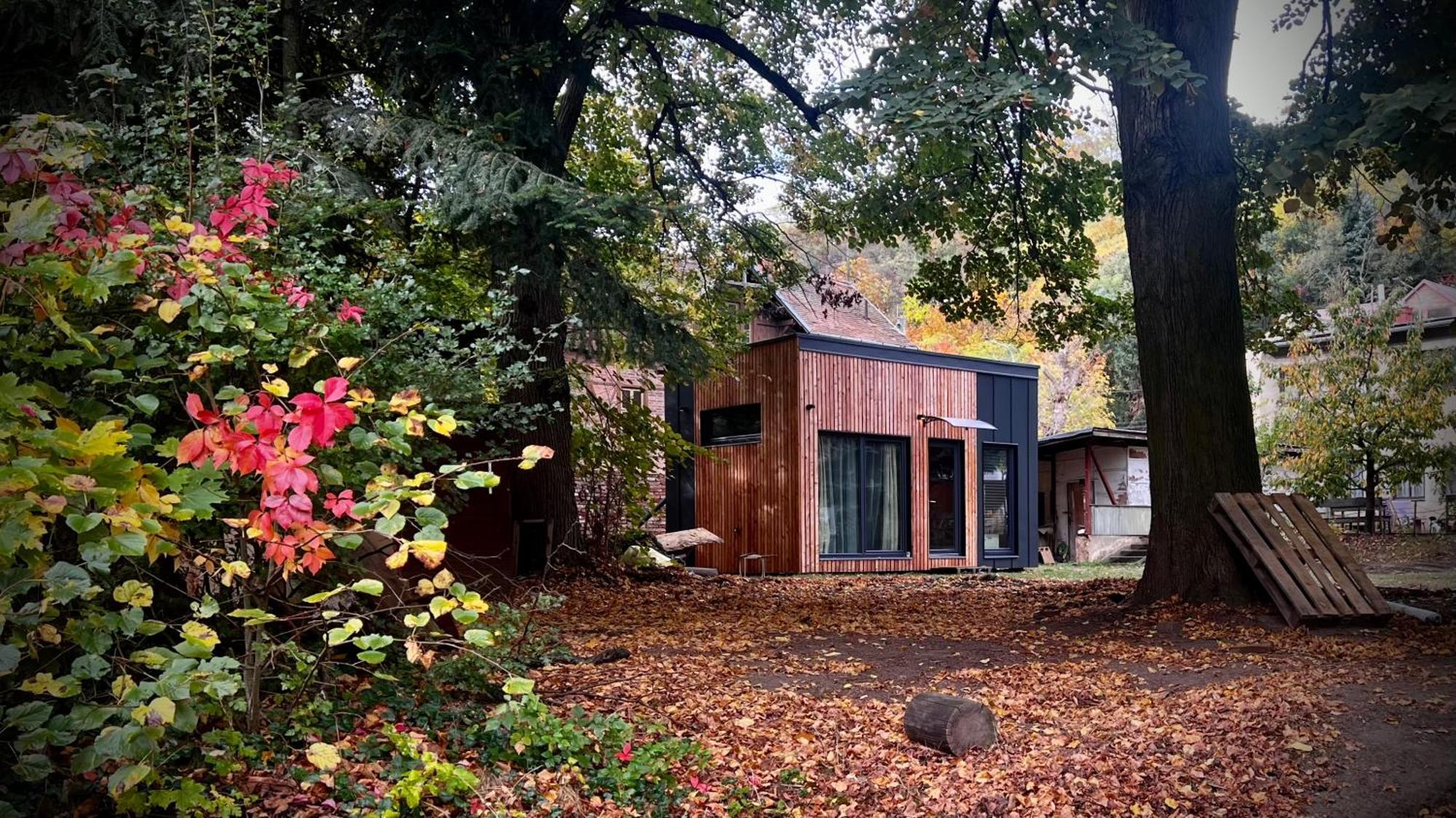Tiny House Baraczek Brno-Jundrov, Ulice Veslarska Apartman Kültér fotó